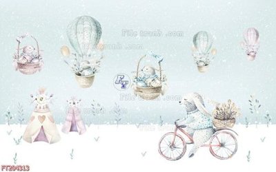 Download file gốc File in tranh tường 3D FT204313 (in mica) trang trí