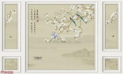 Download file gốc File in tranh tường 3D FT204322 (in lụa) tranh 3D