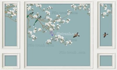 File PSD File in tranh tường 3D FT204333 (nguyên bản) cho thiết kế