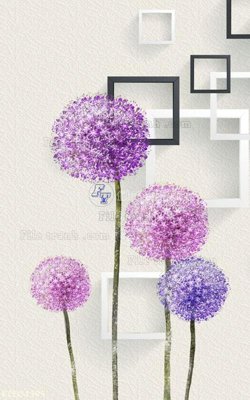 File gốc File in tranh tường 3D FT204395 (trang trí) cho phòng khách