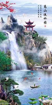 File PSD File in tranh tường 3D FT204415 (gốc) cho designer