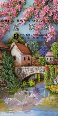 File ảnh File in tranh tường 3D FT204425 (gốc) in PP, decal