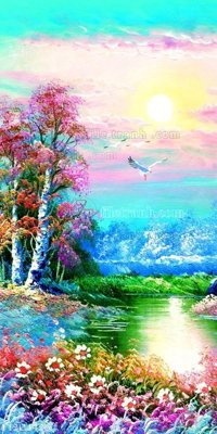 Download file gốc File in tranh tường 3D FT204426 (in lụa) cao cấp