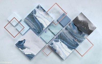 File gốc File in tranh tường 3D FT204441 (chuẩn CMYK) cho nhà in