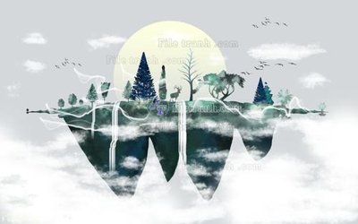 Mua file ảnh gốc File in tranh tường 3D FT204457 (chất lượng cao)