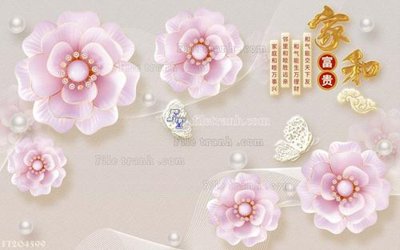 File tranh in tráng gương File in tranh tường 3D FT204599 (siêu nét)