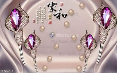 File in lụa File in tranh tường 3D FT204612 (chất lượng cao) File in tranh tường 3D FT204612