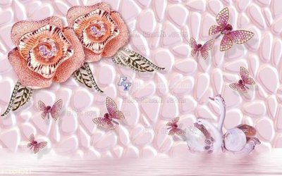 File tranh File in tranh tường 3D FT204621 (bản gốc) treo quán cafe