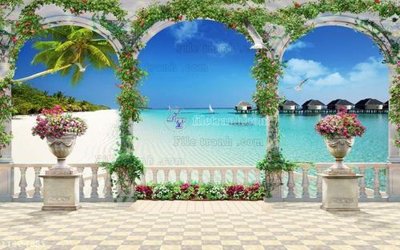 File gốc File in tranh tường 3D FT204683 (cho in ấn) từ Filetranh.com