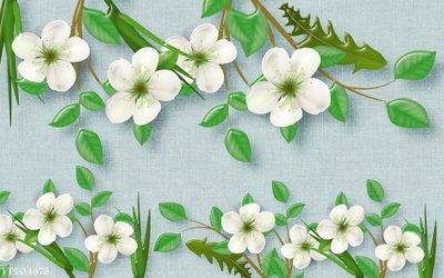 File in trần File in tranh tường 3D FT204878 (bản gốc) mây trời