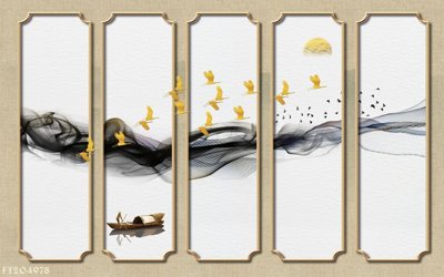 File in trần File in tranh tường 3D FT204978 (bản gốc) mây trời