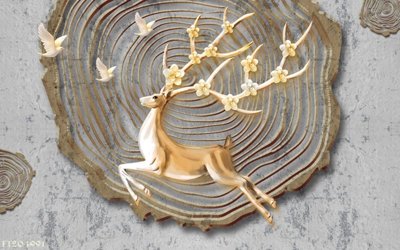 Tải file File in tranh tường 3D FT204991 (gốc) chủ đề hoa sen