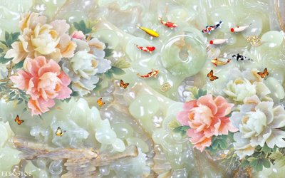 File PSD File in tranh tường 3D FT205108 (chất lượng in ấn)