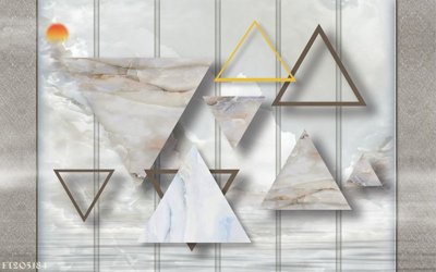 File in trần File in tranh tường 3D FT205184 (bản gốc) hoa văn