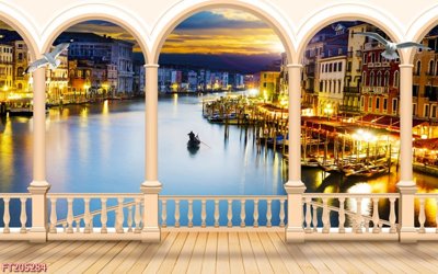 Ảnh mô tả file gốc in mica File in tranh tường 3D FT205284