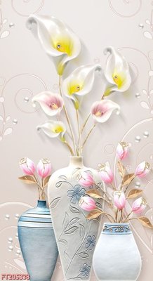 File tranh File in tranh tường 3D FT205338 (bản gốc) in lụa 5D