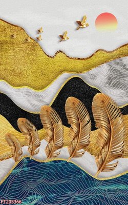 File tranh File in tranh tường 3D FT205366 (bản gốc) in lụa dán tường