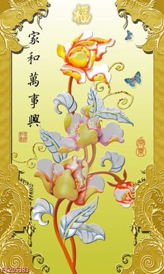 File tranh File in tranh tường 3D FT205383 (ảnh gốc) in trần 3D