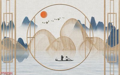 File tranh File in tranh tường 3D FT205391 (bản gốc) in lụa 5D