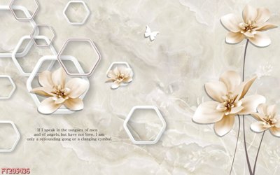 Tải file gốc File in tranh tường 3D FT205436 (để in lụa)