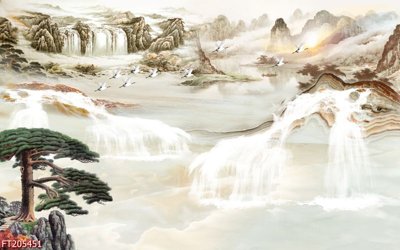 File in trần File in tranh tường 3D FT205451 (bản gốc) đại dương