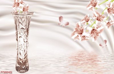 File gốc File in tranh tường 3D FT205462 (in lụa) họa tiết 3D