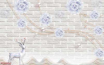 File tranh ảnh gốc File in tranh tường 3D FT205525 dùng cho in khổ lớn