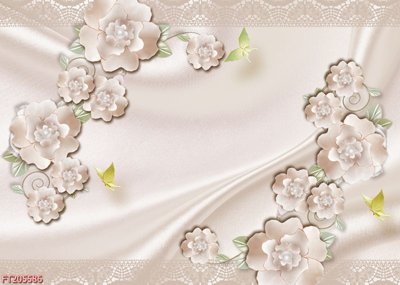 File in lụa File in tranh tường 3D FT205586 (tân cổ điển) File in tranh tường 3D FT205586