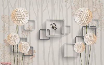 Chi tiết file tranh tráng gương File in tranh tường 3D FT205608 (ảnh gốc)