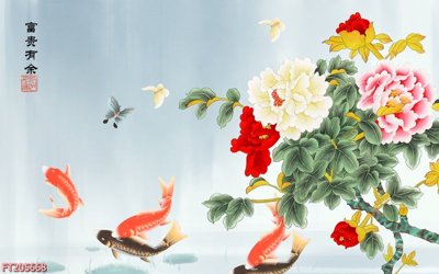 Ảnh gốc File in tranh tường 3D FT205668 (độ nét cao) in mica