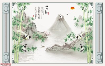 File gốc File in tranh tường 3D FT205805 (phong cách) cổ điển