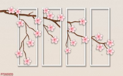 File tranh File in tranh tường 3D FT205833 (ảnh gốc) in trần 3D