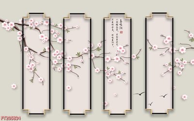 File tranh File in tranh tường 3D FT205834 (bản gốc) in lụa 5D