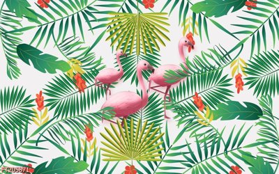 File in trần File in tranh tường 3D FT205871 (file gốc) hoa văn 3D