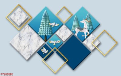 File in trần File in tranh tường 3D FT205888 (bản gốc) 5D