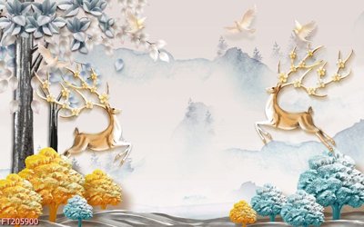 File ảnh File in tranh tường 3D FT205900 (gốc) cho trang trí nội thất