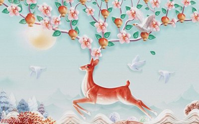 Chi tiết file tranh tráng gương File in tranh tường 3D FT205901 (ảnh gốc)