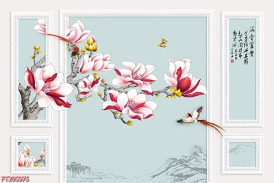 File PSD File in tranh tường 3D FT205975 (bản gốc) độ phân giải cao