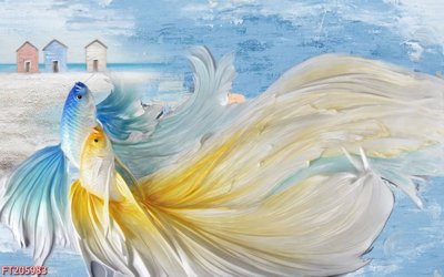 Ảnh gốc File in tranh tường 3D FT205983 (độ nét cao) in tráng gương