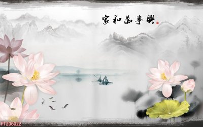 File PSD File in tranh tường 3D FT206022 (gốc) tách lớp chi tiết