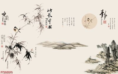 File gốc File in tranh tường 3D FT206070 (in tráng gương) hiện đại