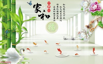 File in ấn File in tranh tường 3D FT206073 chuyên nghiệp