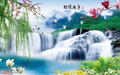 File gốc File in tranh tường 3D FT206102 (trang trí) phòng làm việc