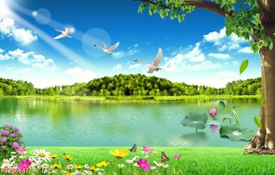 File tranh ảnh gốc File in tranh tường 3D FT206141 dùng cho in khổ lớn