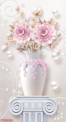 File tranh File in tranh tường 3D FT206224 (file gốc) chủ đề phong thủy