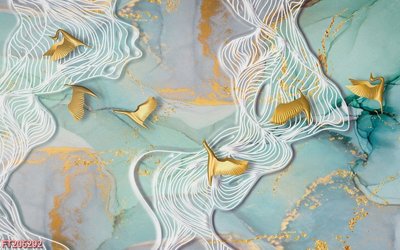 File tranh File in tranh tường 3D FT206292 (bản gốc) in lụa dán tường