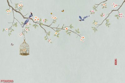 File PSD File in tranh tường 3D FT206300 (gốc) cho in quảng cáo