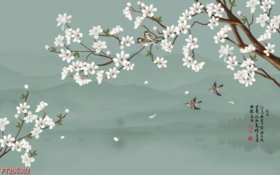 File tranh File in tranh tường 3D FT206302 (file gốc) chủ đề phong thủy