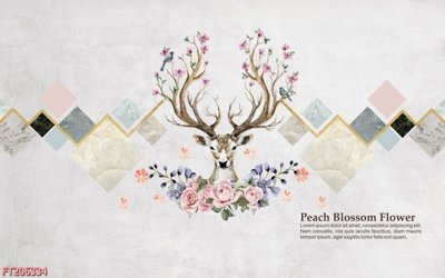 File tranh PSD File in tranh tường 3D FT206334 chất lượng cao