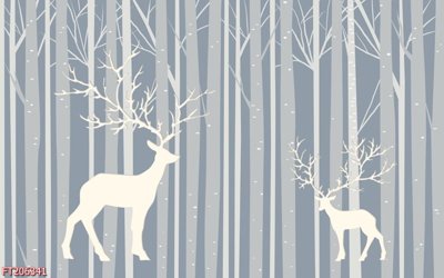 File tranh gốc File in tranh tường 3D FT206341 (bản quyền) file PSD